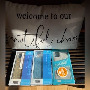 NIP 3 Glitter Protective iPhone 11ProMax Case Set - Gold, Blue, Silver